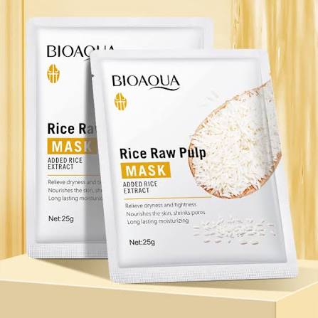 BioAqua Raw Rice Pulp Deep Hydration & Radiance Mask-25g