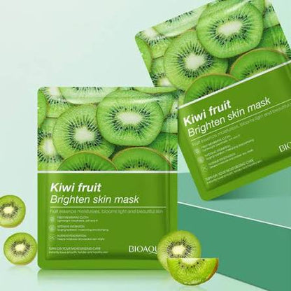 BIOAQUA Kiwi Fruit Brighten Skin Face Sheet Mask 25g | Moisturizing