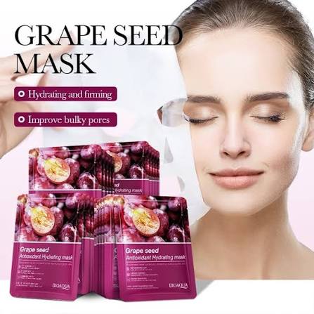 BIOAQUA Grape Seed Antioxidant Face Sheet Mask | Hydrating & Anti-Aging