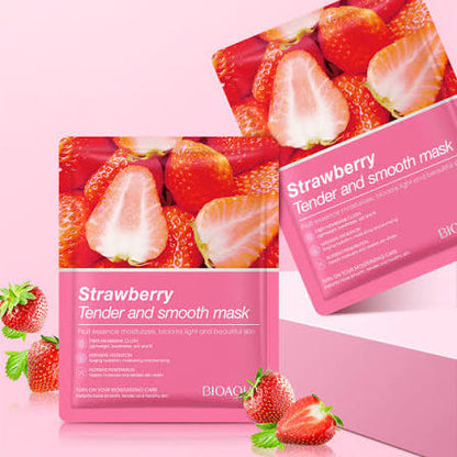 BioAqua Strawberry Deep Hydration & Radiance Mask-25g