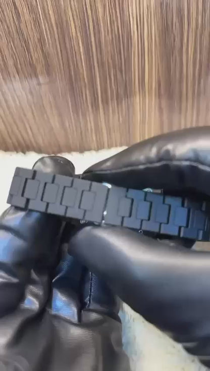 Aura Full Black Arabic Dial Watch – Stealth Minimalist Unisex Wristwatch