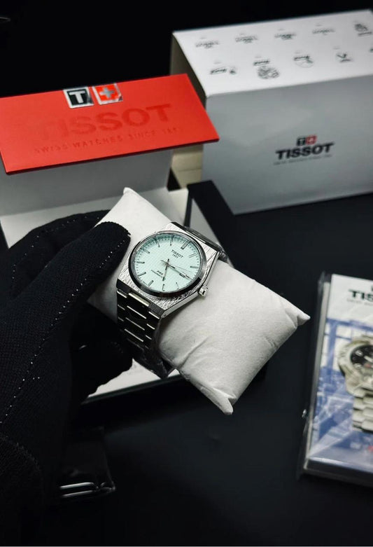 Tissot PRX 1853 | Master Quality | Silver Chain | Tiffany Dial | Date Working