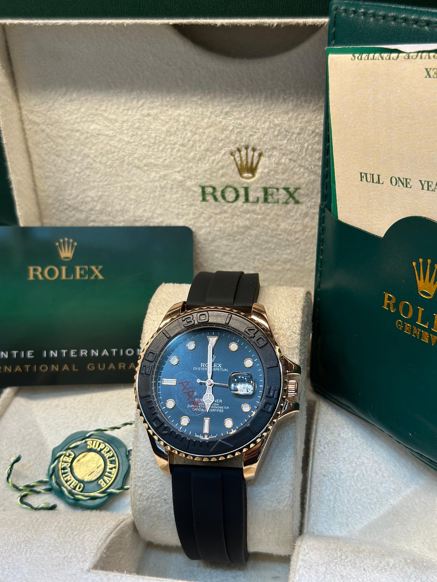 Rolex Yatch Master | Master Quality | Rotatable Dial | Date Working