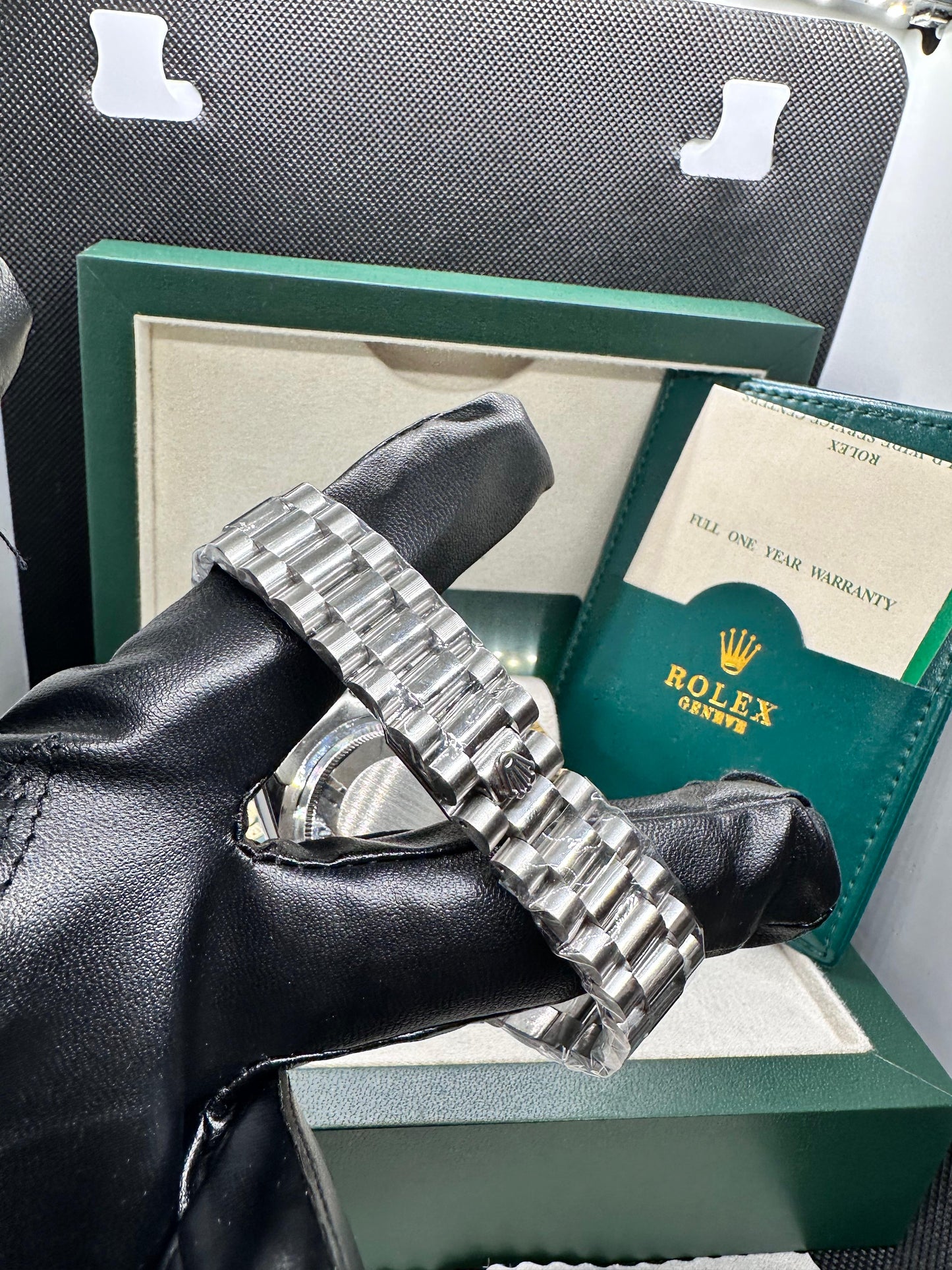 Rolex oyster perpetual | Master Quality | Date Working | Silver Blue | Crown lock