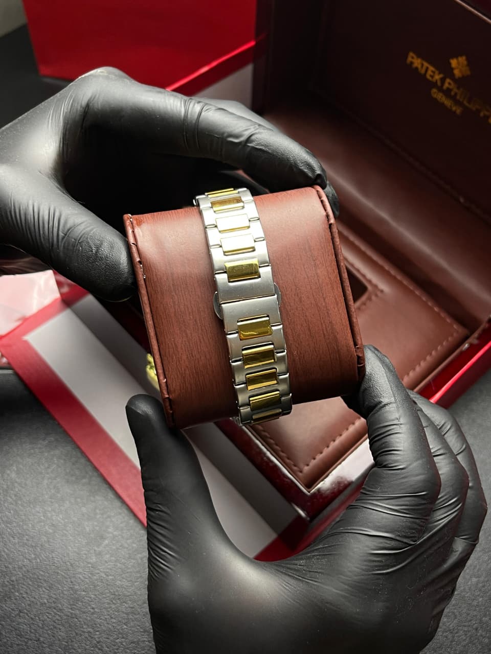 Patek Phillipe Geneve | Master Quality | Two Tone Black | Date Working