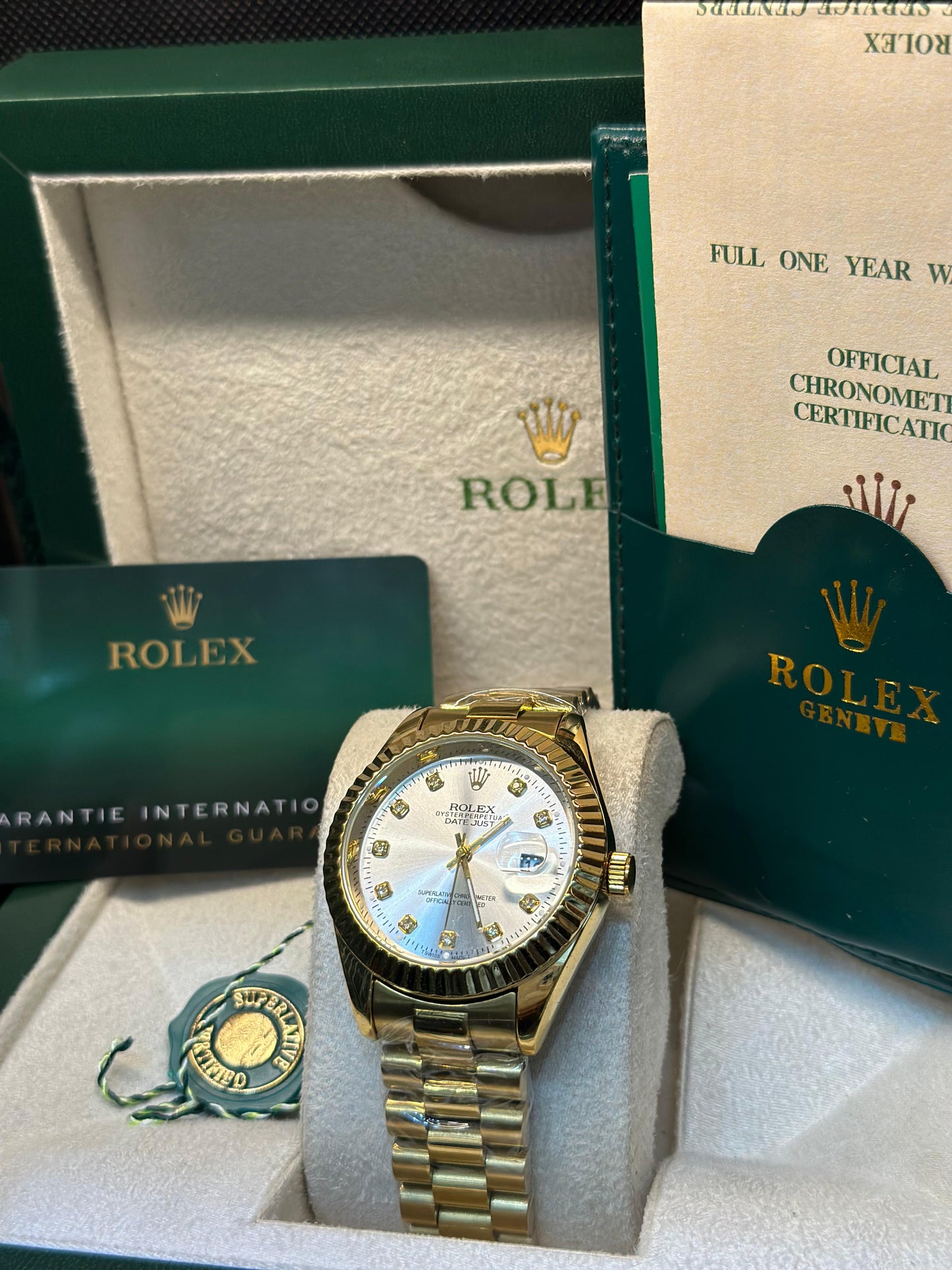 Rolex oyster perpetual | Master Quality | Date Working | Full Gold  |