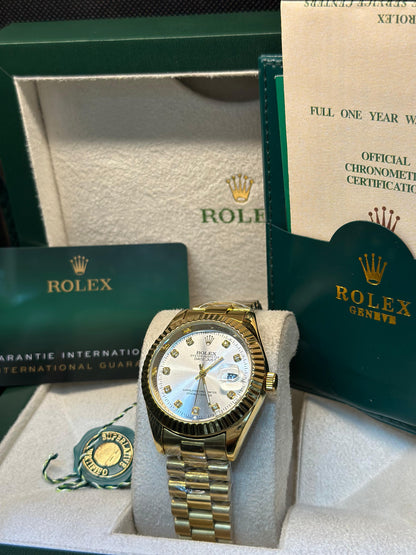 Rolex oyster perpetual | Master Quality | Date Working | Full Gold  |