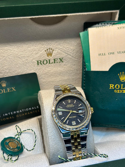 Rolex oyster perpetual - Land Dweller | Master Quality | Date Working | Two Tone Black  | Butterfly lock